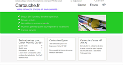 Desktop Screenshot of cartouche.fr